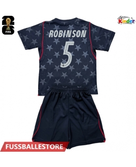Günstige Vereinigte Staaten Antonee Robinson #5 Auswärts Trikotsatzt Kinder WM 2026 Kurzarm (+ Kurze Hosen)